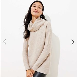 LOFT Cowl Neck Tunic Sweater
